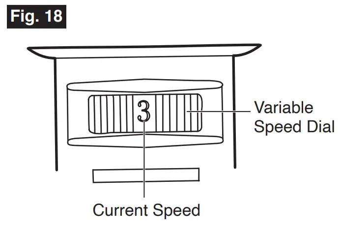 Variable Speed Dial (Fig. 18)