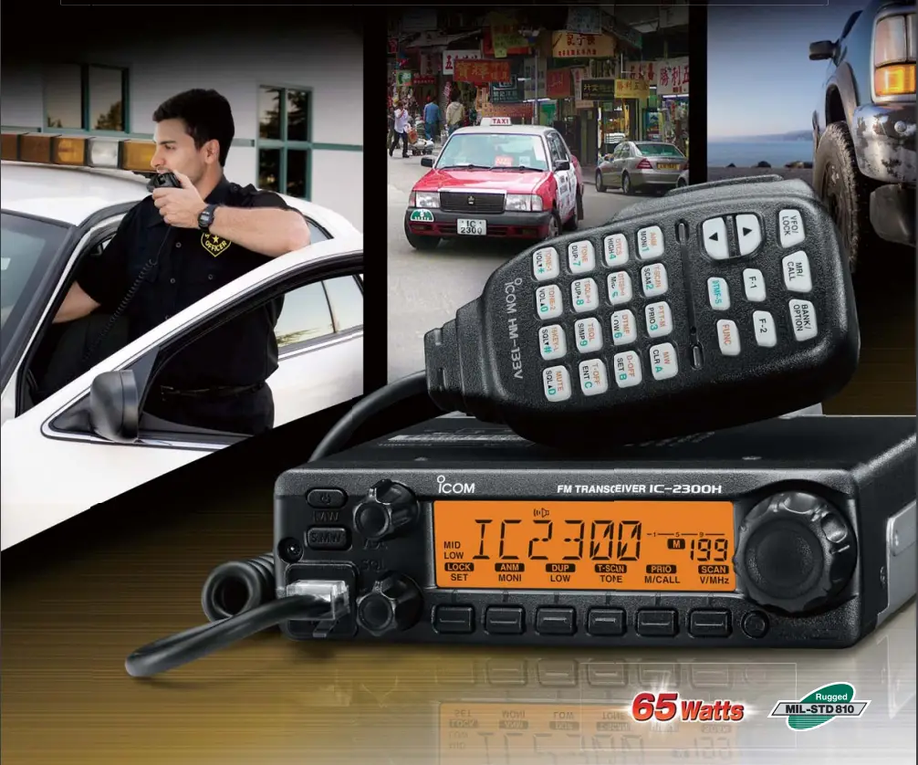 ICOM IC2300H VHF FM Mobile Transceiver - Fig