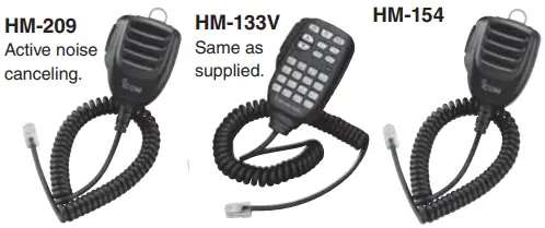 ICOM IC2300H VHF FM Mobile Transceiver - MICROPHONES