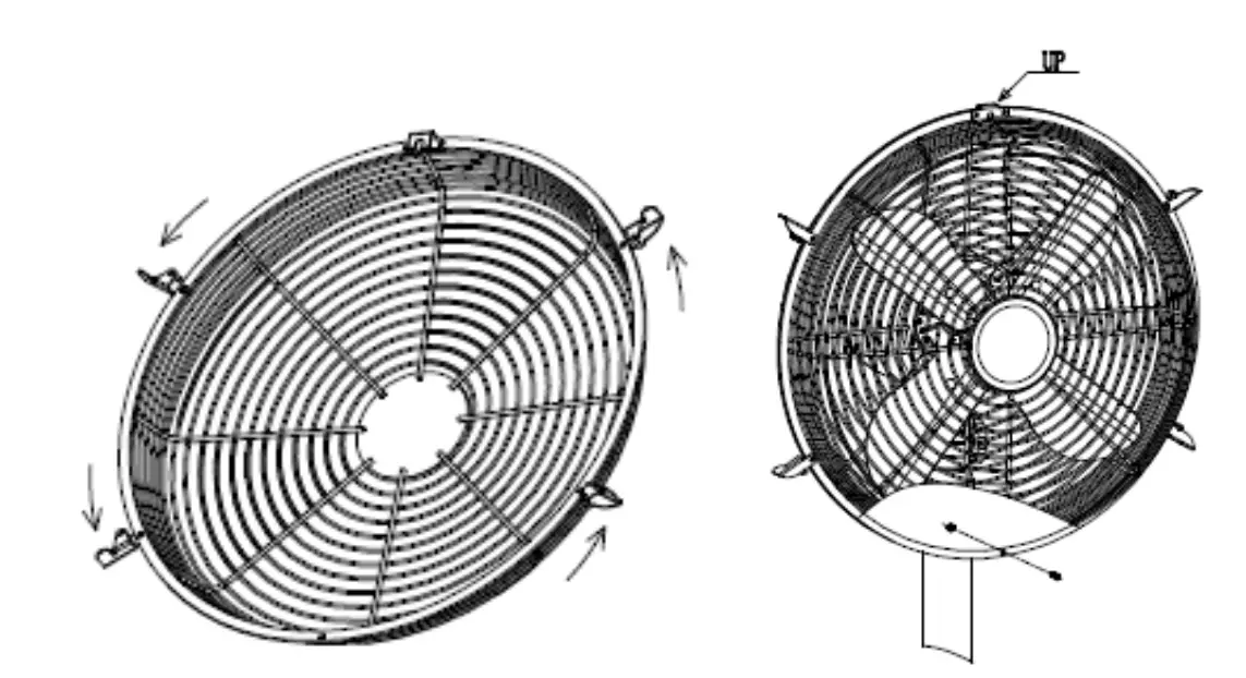Assembling the grids and the rotor blades