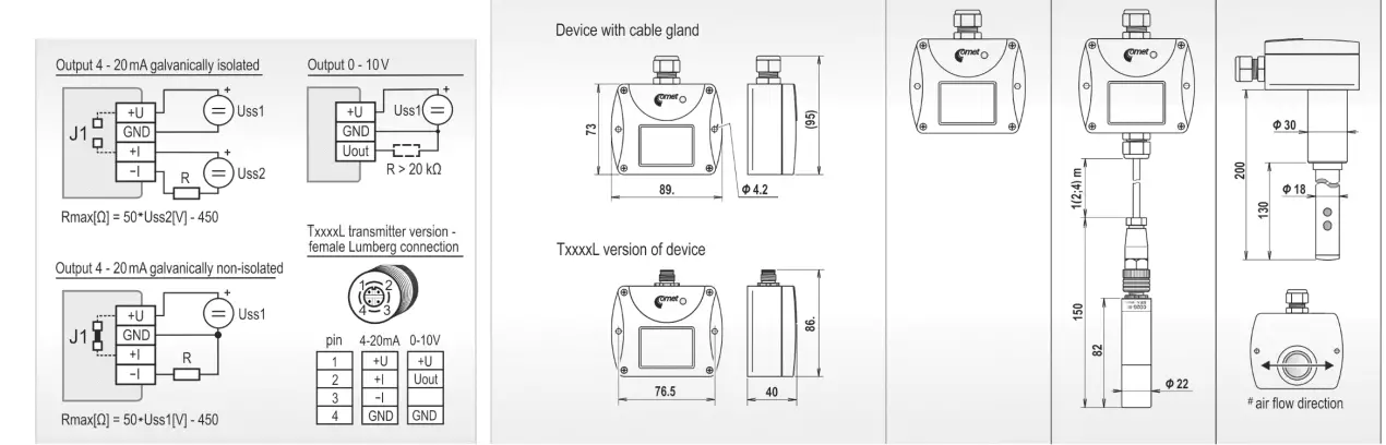 COMET-T5140-CO2-Industrial-Transmitters-FIG-2