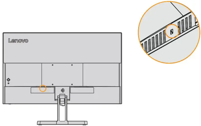 Lenovo L22i 40 21.5 Inch Monitor - Cable lock slot