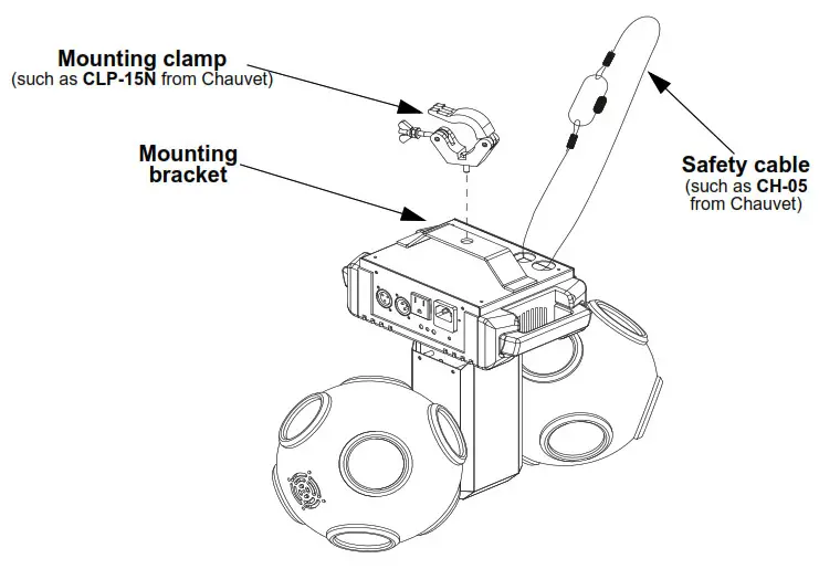 CHAUVET DJ Cosmos HP LED Sound Activated Effect Light - power clab