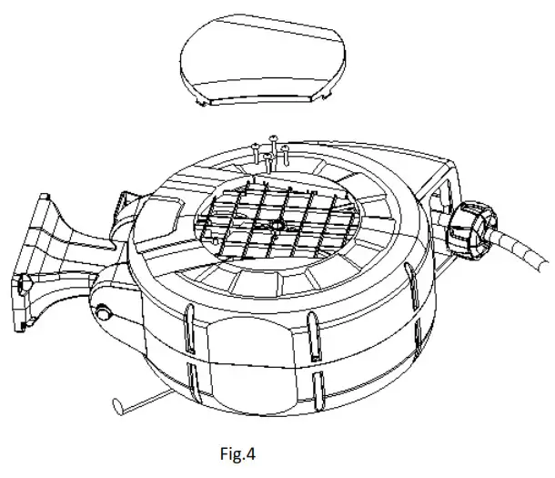 Lyfco 2595 Auto Hose Reel - counterclockwise
