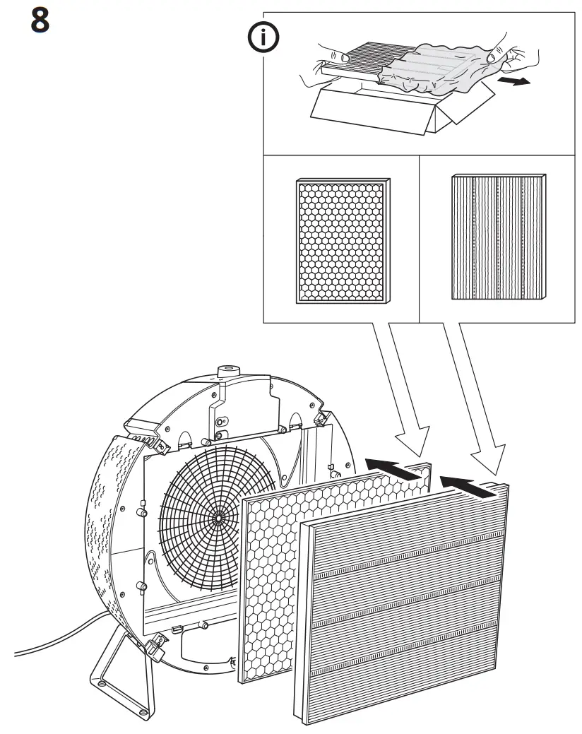 IKEA AA-2287882-2 STARKVIND Air Purifier - Assembly 13