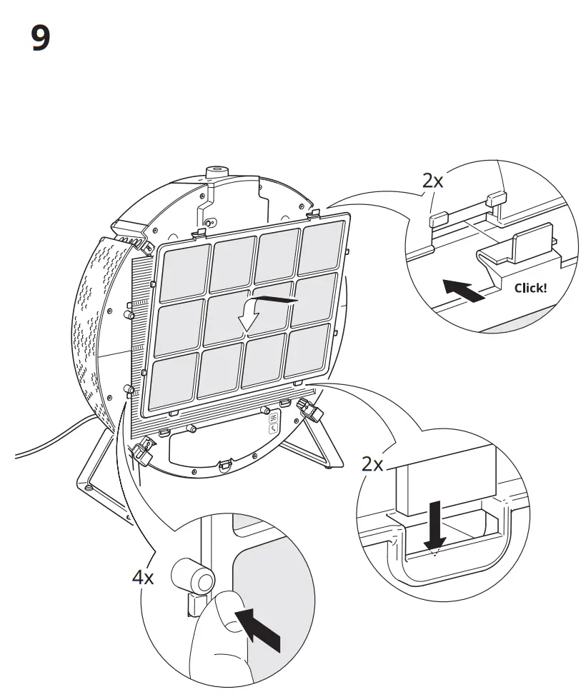 IKEA AA-2287882-2 STARKVIND Air Purifier - Assembly 14