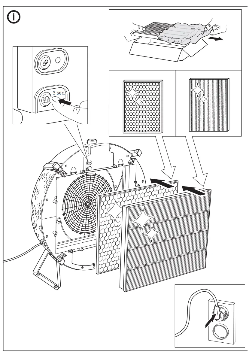 IKEA AA-2287882-2 STARKVIND Air Purifier - Assembly 20