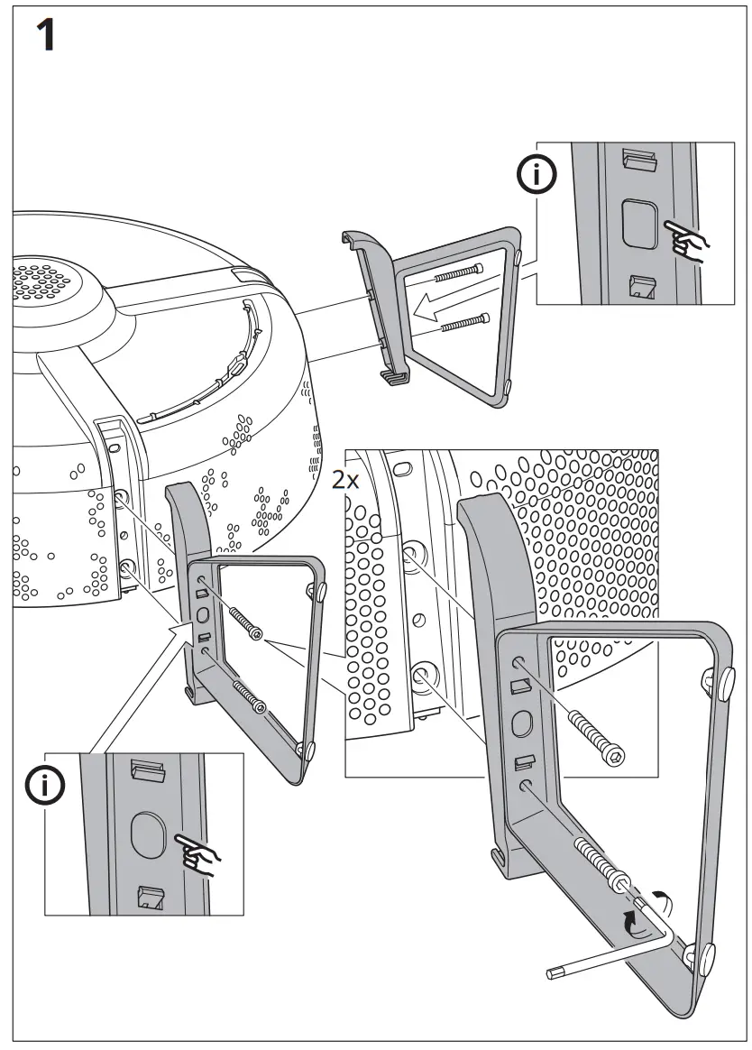 IKEA AA-2287882-2 STARKVIND Air Purifier - Assembly 3