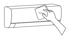 VOX SFE09-AA Split Type Wall Mounted Air Conditioner -Clean the panel