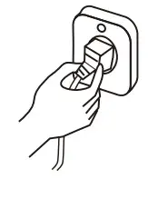 VOX SFE09-AA Split Type Wall Mounted Air Conditioner - power switch