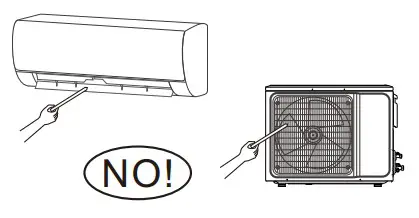 VOX SFE09-AA Split Type Wall Mounted Air Conditioner - put hands