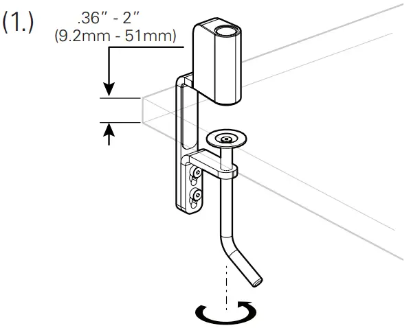 Humanscale Nova Desk Lamp - Clamp Mount