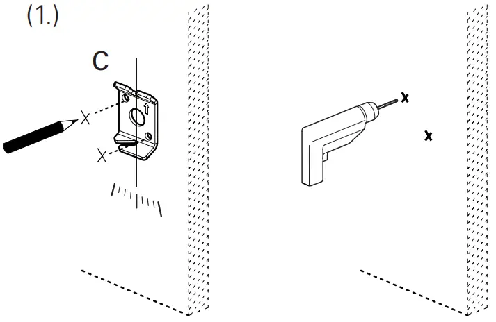 Humanscale Nova Desk Lamp - Wall Mount Bracket