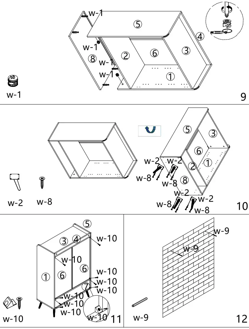 Tribesigns CAND B09A Storage Cabinet - Accessories show 4