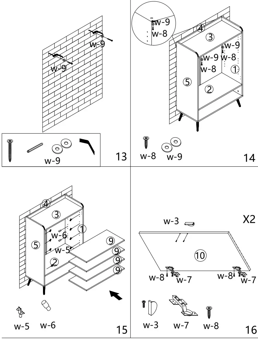 Tribesigns CAND B09A Storage Cabinet - Accessories show 5