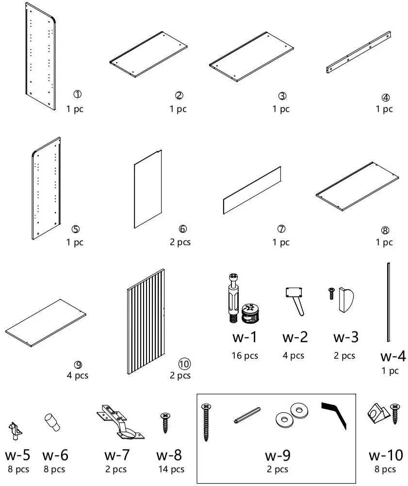 Tribesigns CAND B09A Storage Cabinet - Accessories show