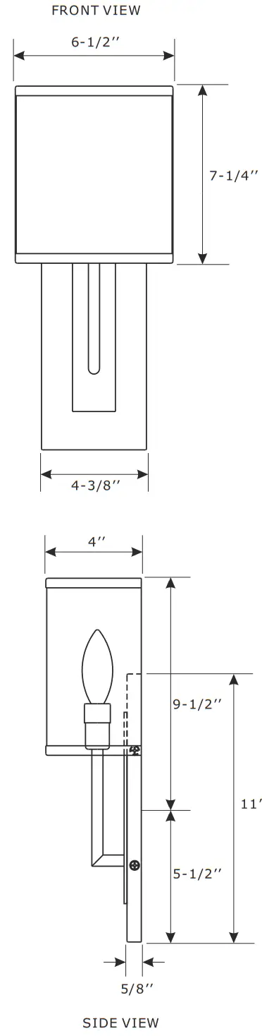 CRYSTORAMA BRE A3631 PN BF Brent 1 Light Wall Mount Sconce - Figure 1