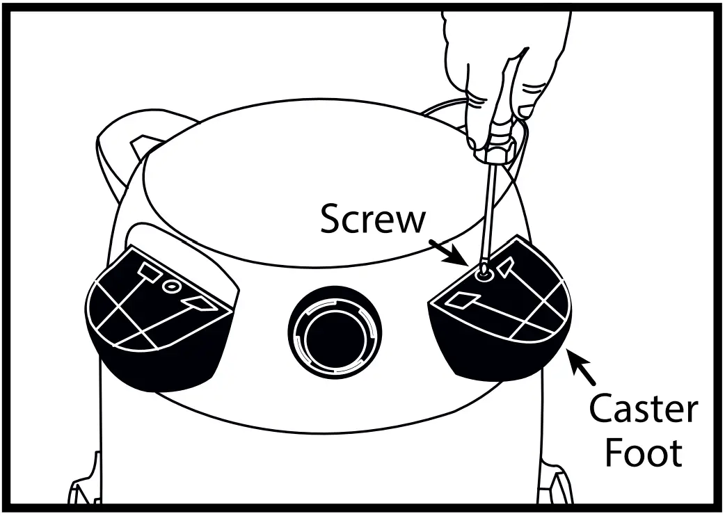 PLASTIC TANK WITH REAR CASTER DOLLY 