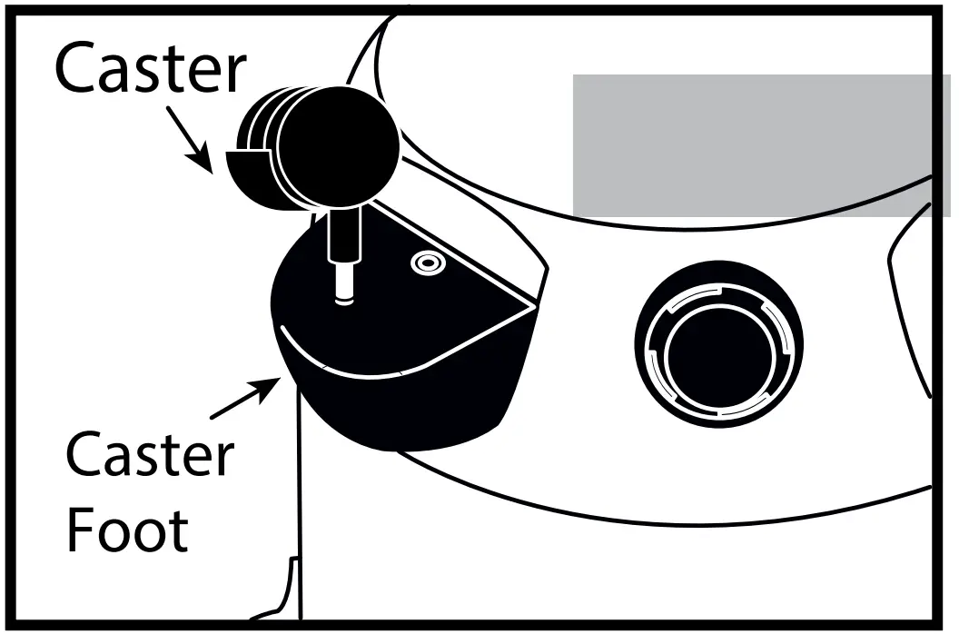 PLASTIC TANK WITH REAR CASTER DOLLY 