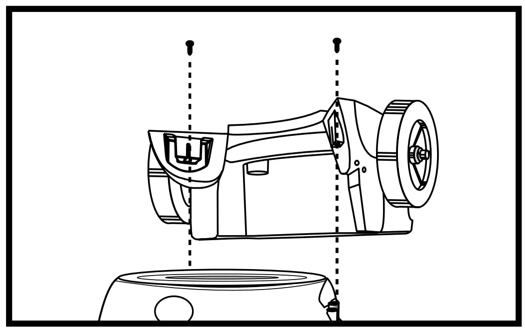 Rear Wheel Dolly/Tool Holder and Front Caster Feet Assembly