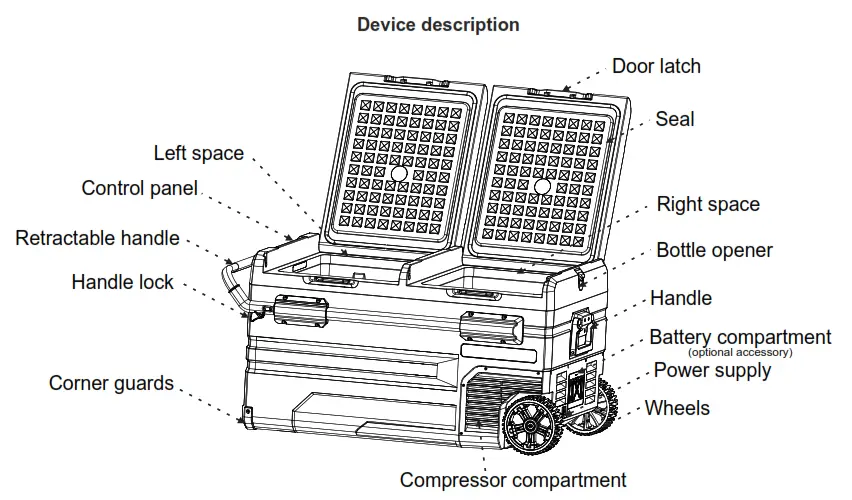 COMPASS 07 099 Ice Box Duo Compressor Cooling Box - fig
