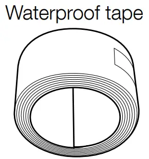 i PRO WV X6533LNS Network Camera - Waterproof tape
