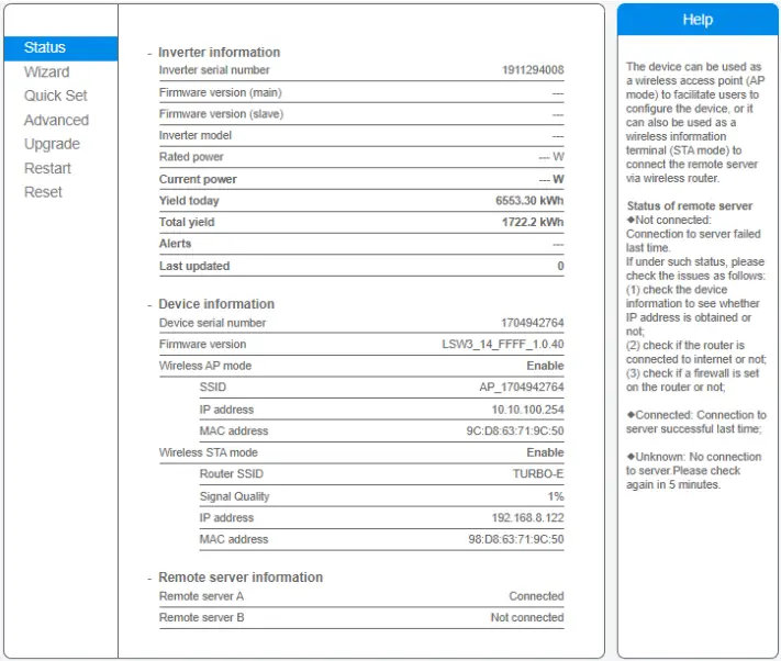 TURBO ENERGY Hybrid Series Solar Inverter A12
