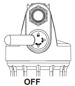 GE APPLIANCES GXWH20T Whole House Water Filtration System - shuts of water