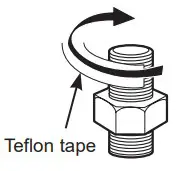 GE APPLIANCES GXWH20T Whole House Water Filtration System -tape