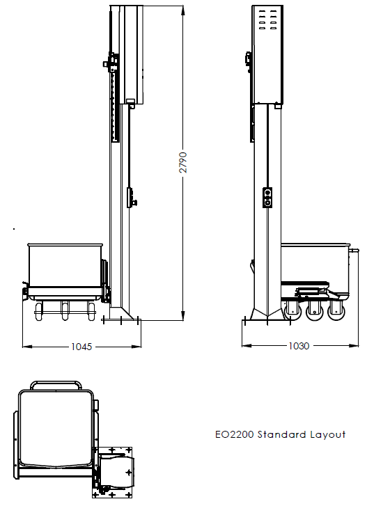 Simpro-2790-Stainless-Steel-300kg-Eurobin-Stacker-FIG-1