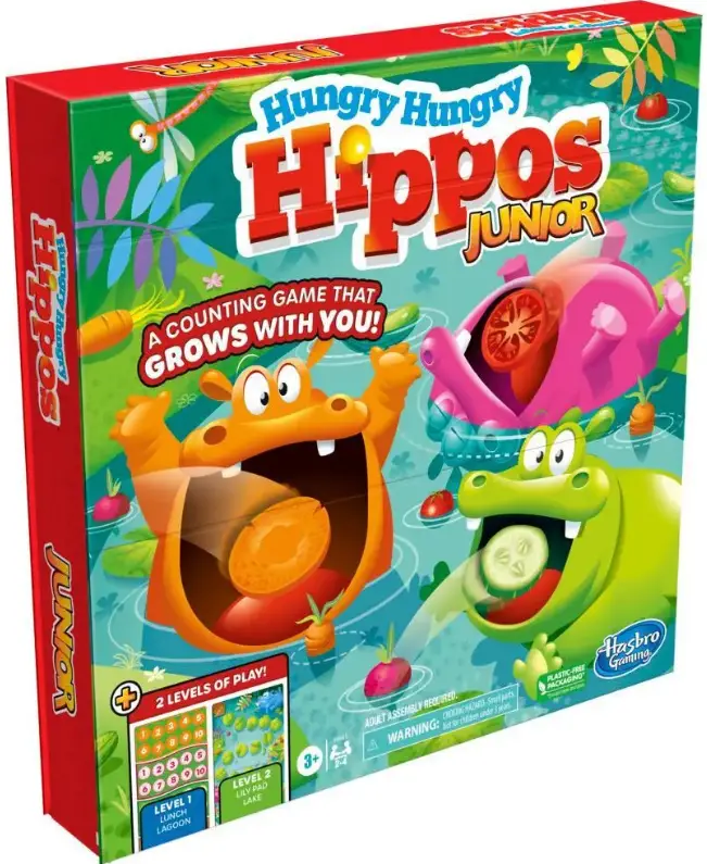 Hasbro F6645 Hungry Hungry Hippos Junior Board Game