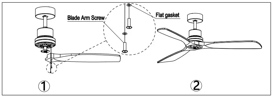 Logmey LM FAN01 LED Indoor Red Wood Color Ceiling Fan - fig 10