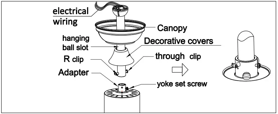 Logmey LM FAN01 LED Indoor Red Wood Color Ceiling Fan - fig 6
