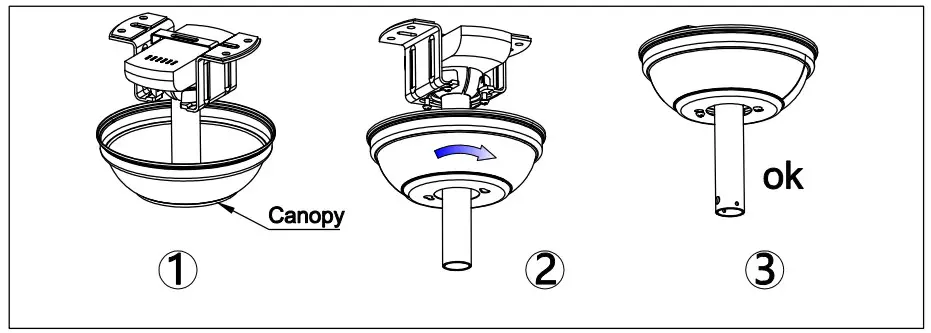 Logmey LM FAN01 LED Indoor Red Wood Color Ceiling Fan - fig 9