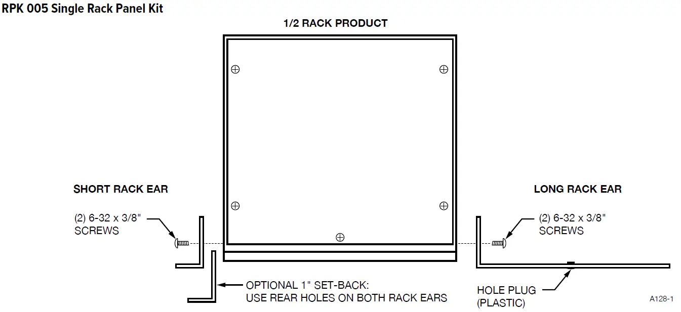 WILLIAMS SOUND RPK 005 Rack Panel Kit-figure-1-