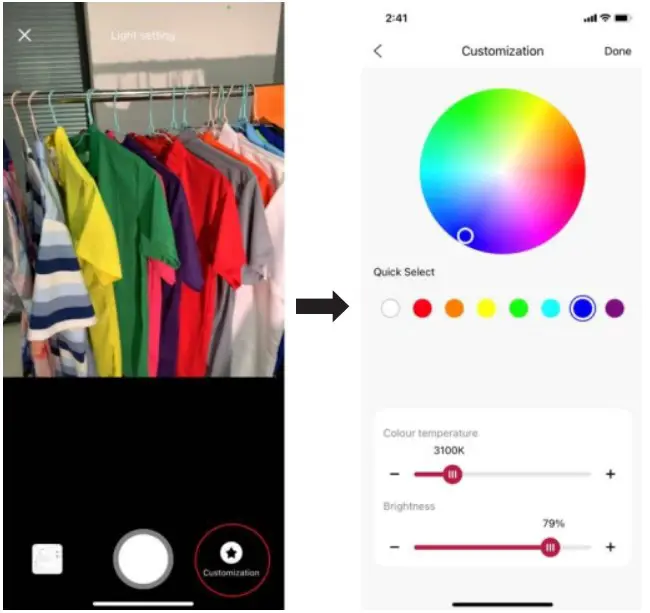Light Setting: Customization