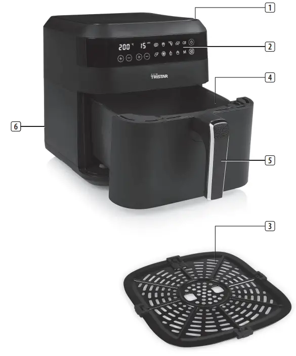 TRISTAR FR 6999 Digital Airfryer - ARTS DESCRIPTION