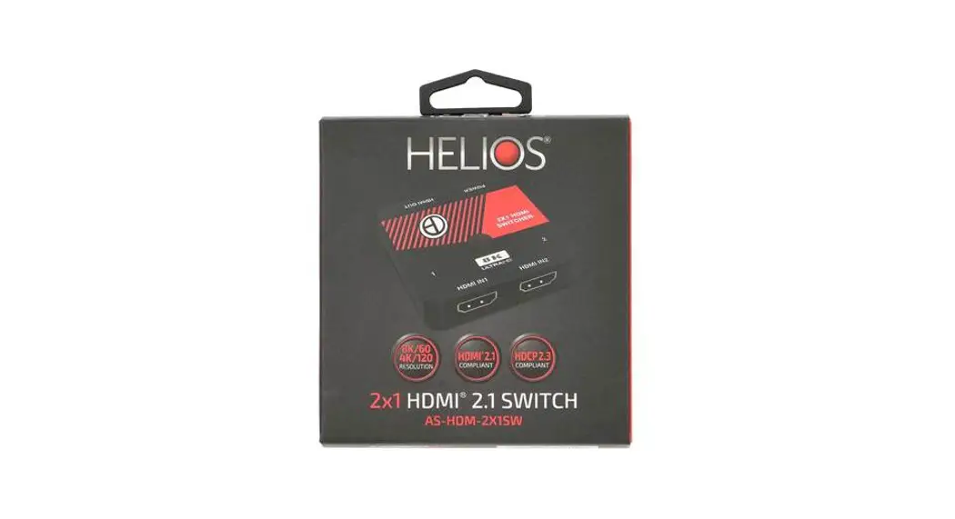 Helios As-hdm-2x1sw 8k 2x1 Hdmi 2.1 Switcher User Manual Helios As-hdm-2x1sw 8k 2x1 Hdmi 2.1 Switcher User Manual