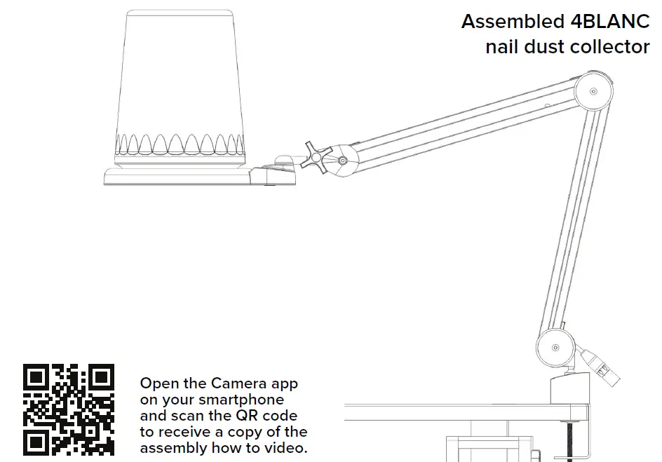 4BLANC-Alize-Nail-Dust-Collector-with-Table-Mount-14