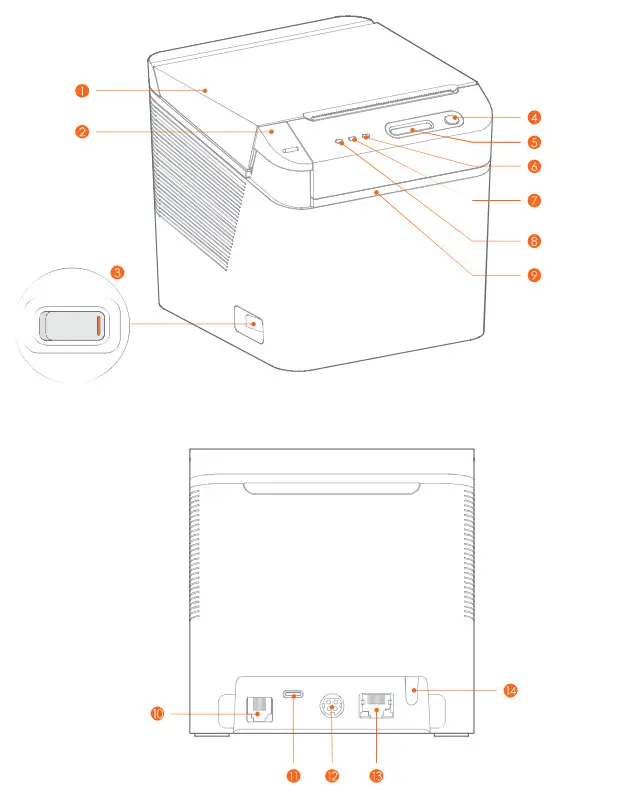 sunmi NT311S 80mm Kitchen Cloud Printer