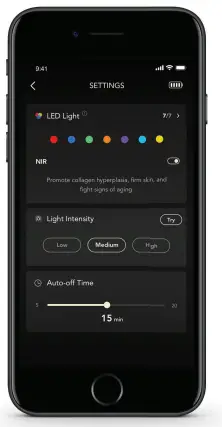 FOREO Smart Silicone LED Mask Power button - LED 1