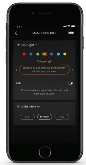 FOREO Smart Silicone LED Mask Power button - LED 3