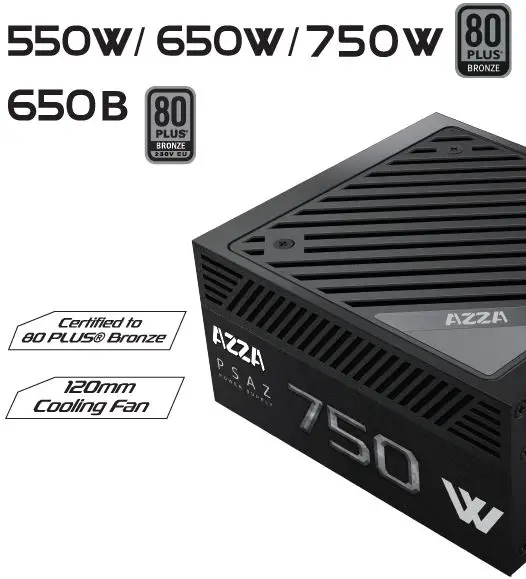 Azza 550w Non Modular Power Supply User Manual
