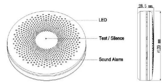 Tuya-GS522-Wifi-Smoke-and-Carbon-Monoxide-Detector-FIG 1