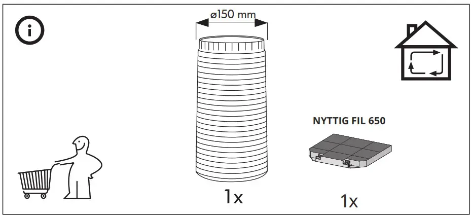 IKEA 603 831 47 KULINARISK Extractor Hood - Product Overview 7