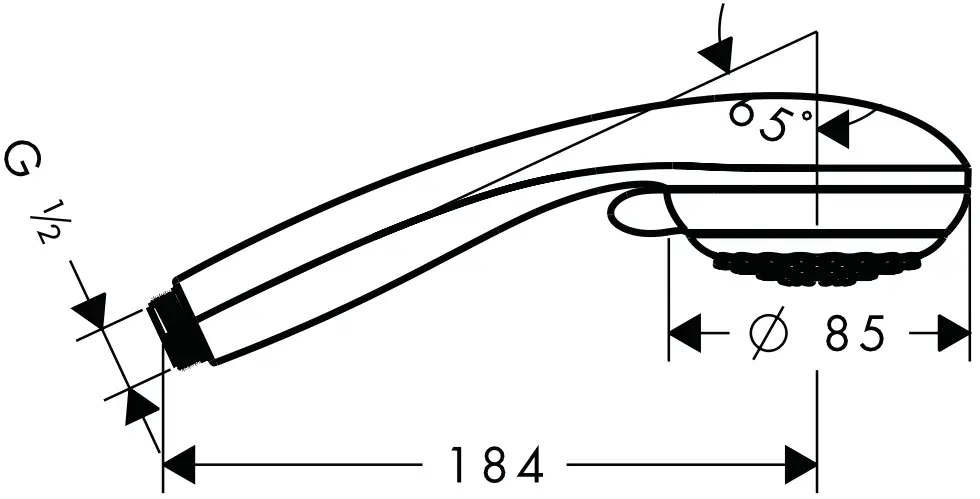 hansgrohe 28561000 Hand Showers - size 2
