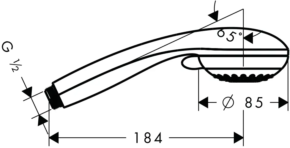 hansgrohe 28561000 Hand Showers - size 3