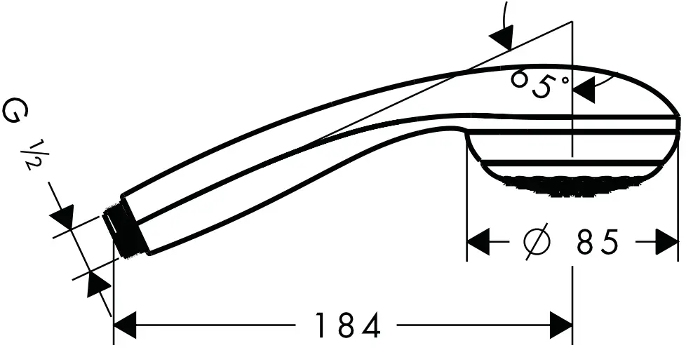 hansgrohe 28561000 Hand Showers - size1