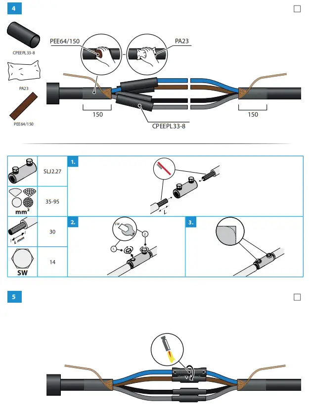 ENSTO SJKV2C Cable Joint Heat Shrink - Fig1