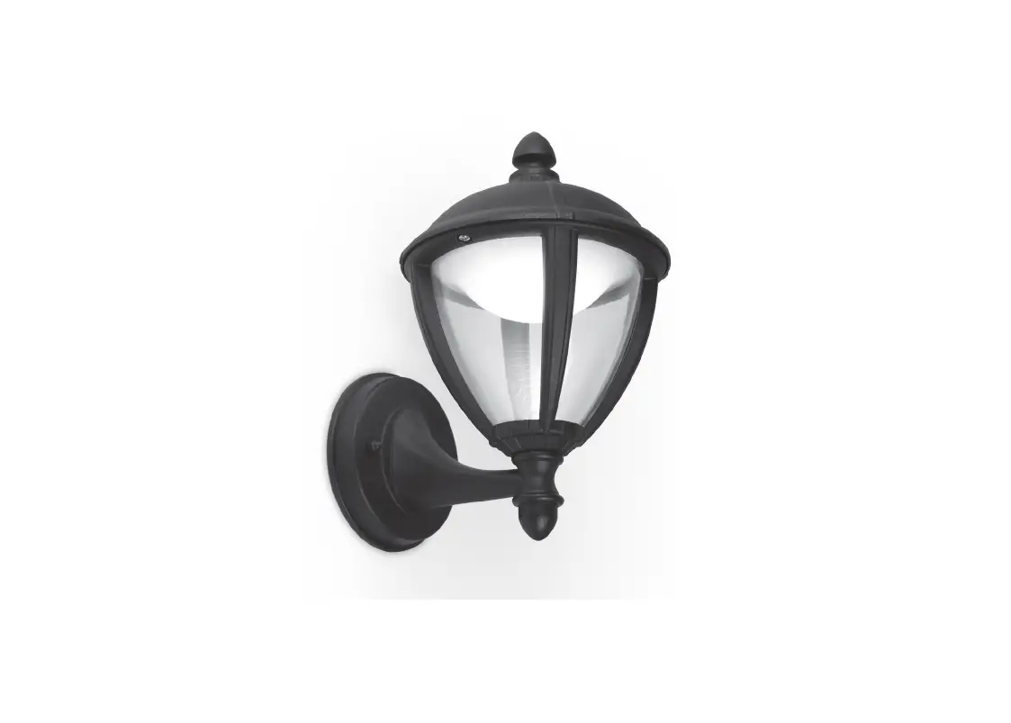 Lutec Lu2601 Unite Wall Lantern Led 9w Up Black User Manual